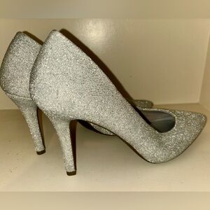 “It’s OK” Sz. 11 Silver Glittery pumps with 3 1/2” heel.
